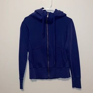 Dark blue champion zip-up hoodie
